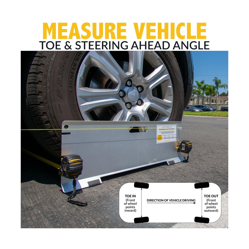 3-in-1 Toe Alignment Plates - Wheel Alignment Tool Kit for Toe, Steer Ahead, ...