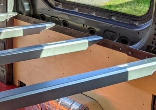 3x Beam Camper Van Full Bed Central Support Adjustable 55" to 79" Sleeper
