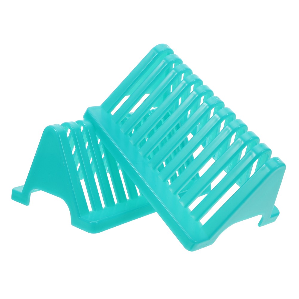 2pcs Microscope Slides Rack: Glass Slide Drying Stand - Lab Rack Draining Shelf