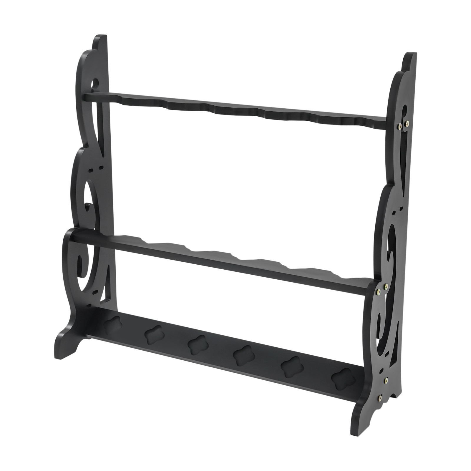 6 Hole Vertical Sword Sword Display Stand Adjustable Large Floor Sword Holder