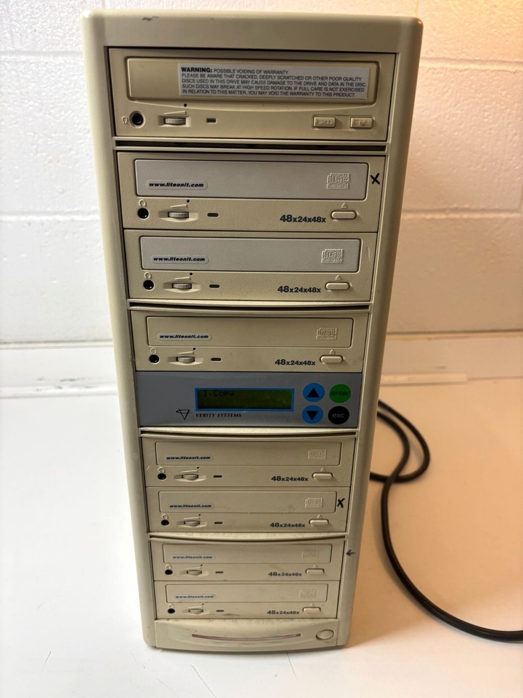 CD/DVD Duplicator Tower 8-Bay Verity Systems