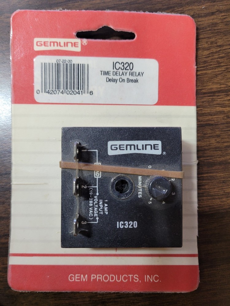 Gemline IC320 Time Delay Relay