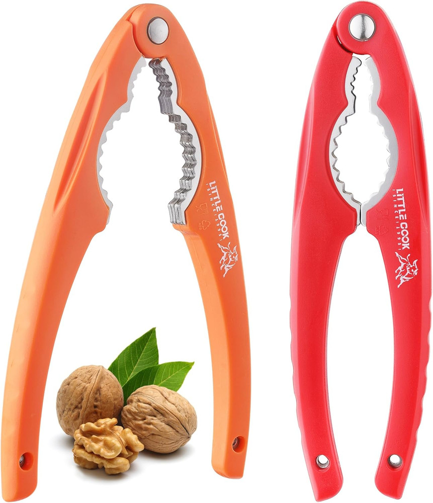 2PCS Nutcracker, Stainless Steel Nut Crackers for All Nuts, Nutcracker Tool for