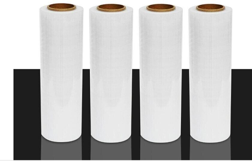 4 Roll 18" x 1000 FT 4 rolls Pallet wrap Clear Wrap Stretch Film Shrink 80 Gauge