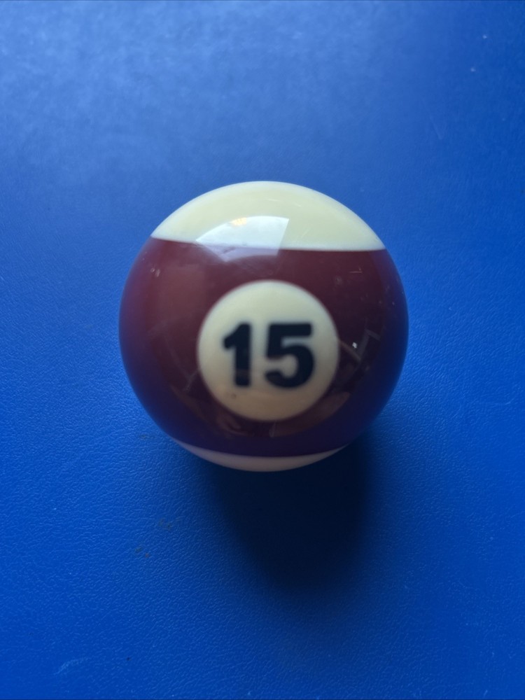 Vintage #15 Pool Table Replacement Ball 2 1/4"