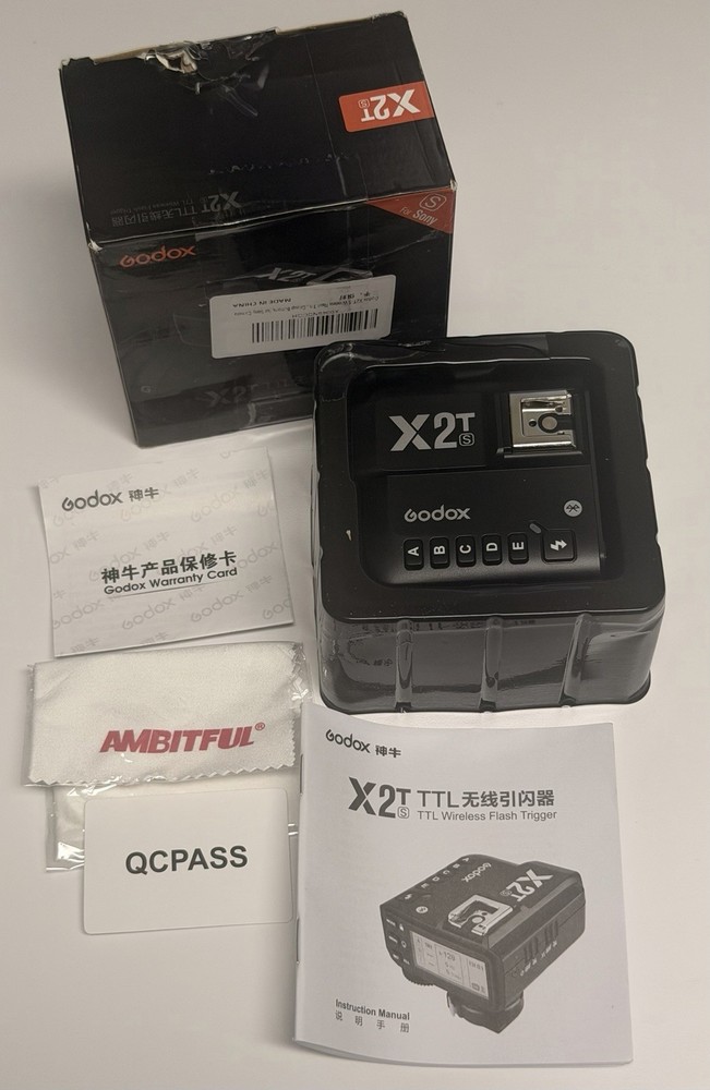 Godox X2T-S TTL Wireless Flash Trigger for Sony 2.4G Bluetooth Transmitter