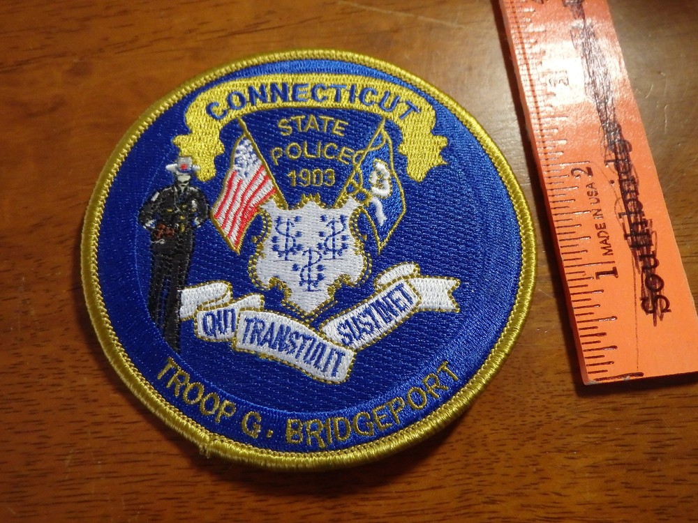 Connecticut state trooper  troop G Bridgeport patch