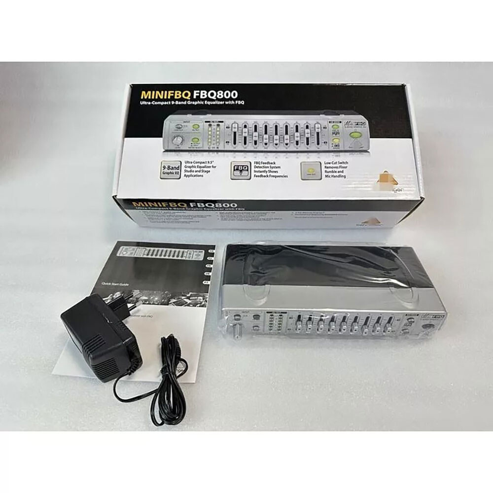 FBQ800 Ultra-compact 9-Band Graphic EQ Equalizer Suppressor Equalizer Processor