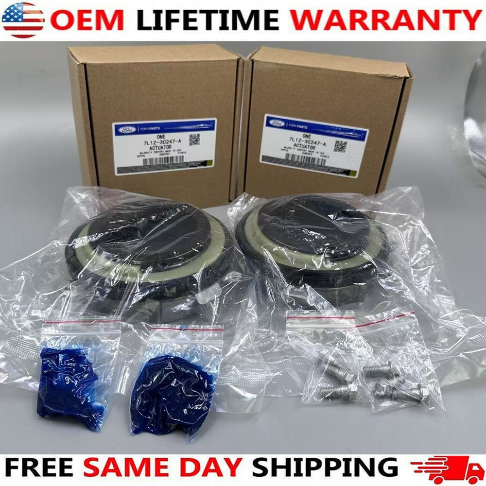 2PC Auto Locking Hub Axle Actuator 7L1Z-3C247-A For 2004-2015 Ford F-150 4WD OEM