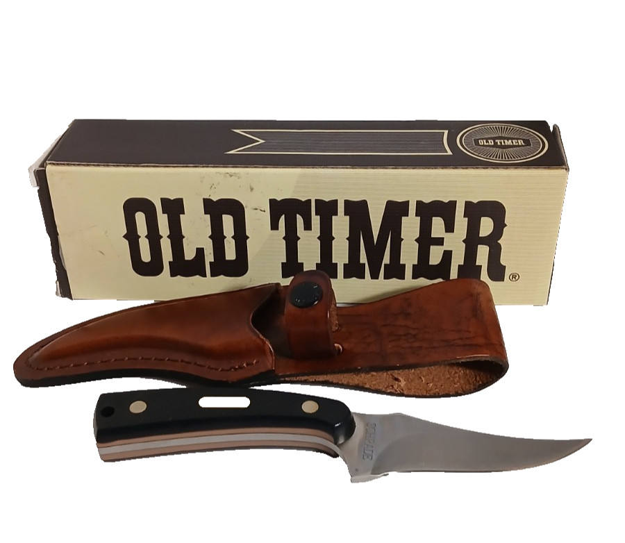 Old Timer 152OT Sharpfinger Fixed Blade Knife w/Box EUC