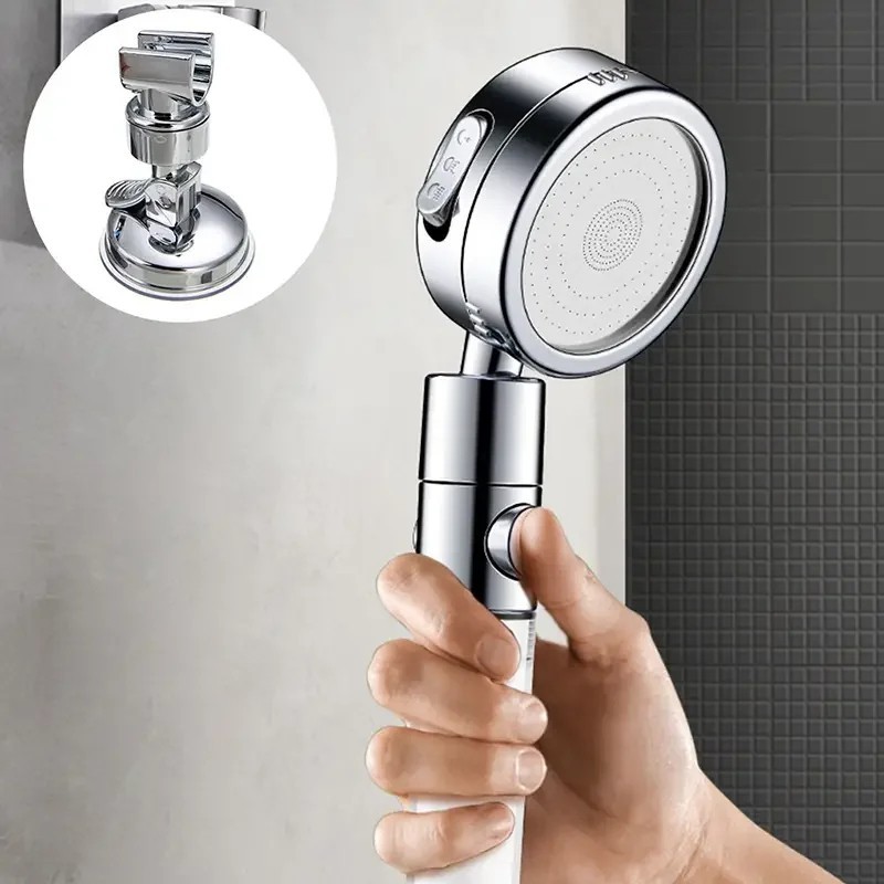 Adjustable Shower Head Holder Suction Cup Handheld Showerhead Wall Mount Bracket