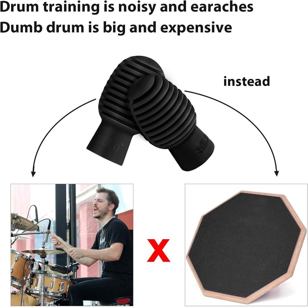 Versatile 4-Piece Drumstick Silent Tips - Protect Your Instruments Elegantly