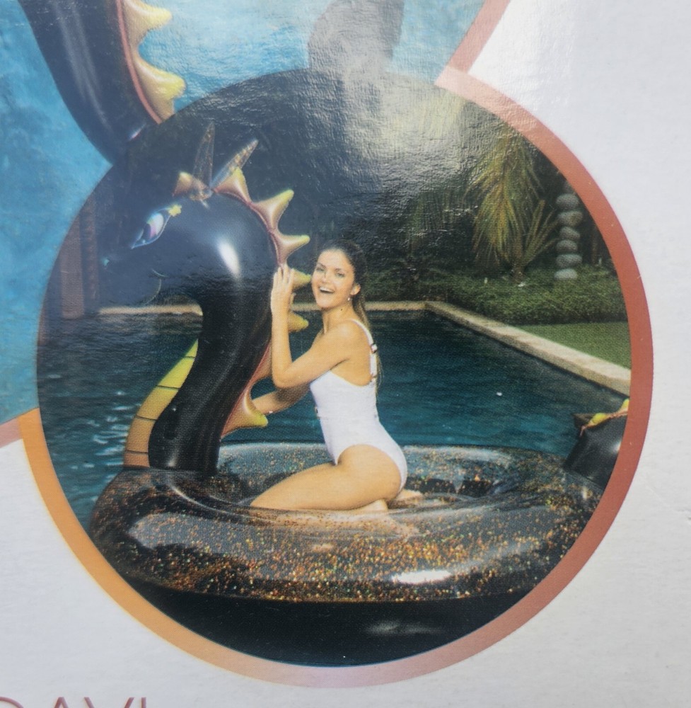 PoolCandy Glitter Dragon Gigantic pool raft