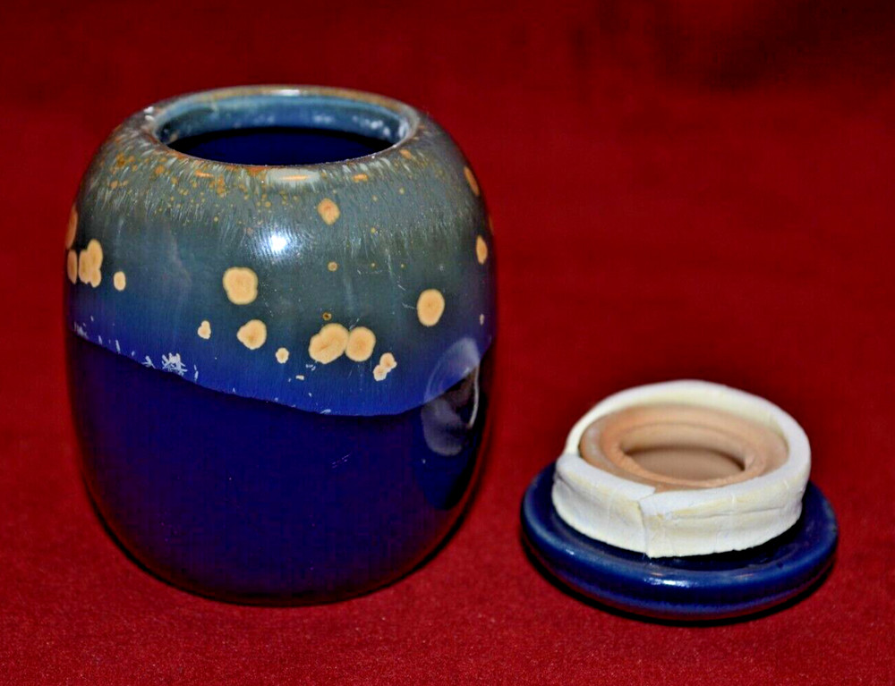 Small Ceramic Jar with Tight Lid For Keepsakes, Ashes, Herbs...