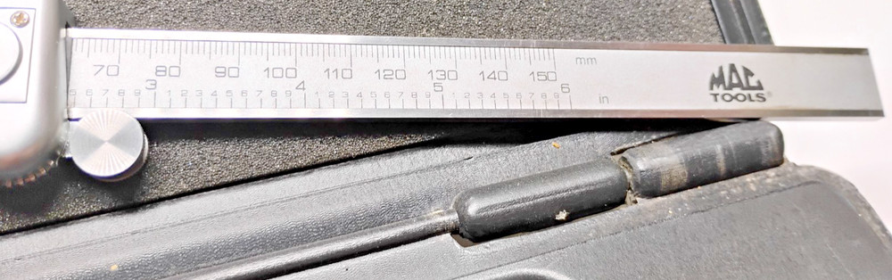 MAC ELECTRICAL DIGITAL CALIPER 0-6, #DC61232, MAC TOOLS , WITH HARD CASE, (B2