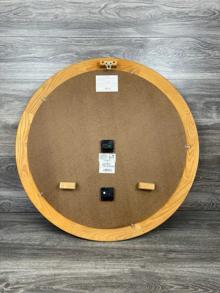 Howard Miller 620-146 33” Wall Clock – Solid Oak Frame – Working