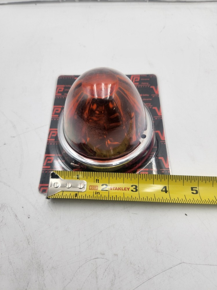 WATERMELON Amber Glass Surface mount LED 3 wire