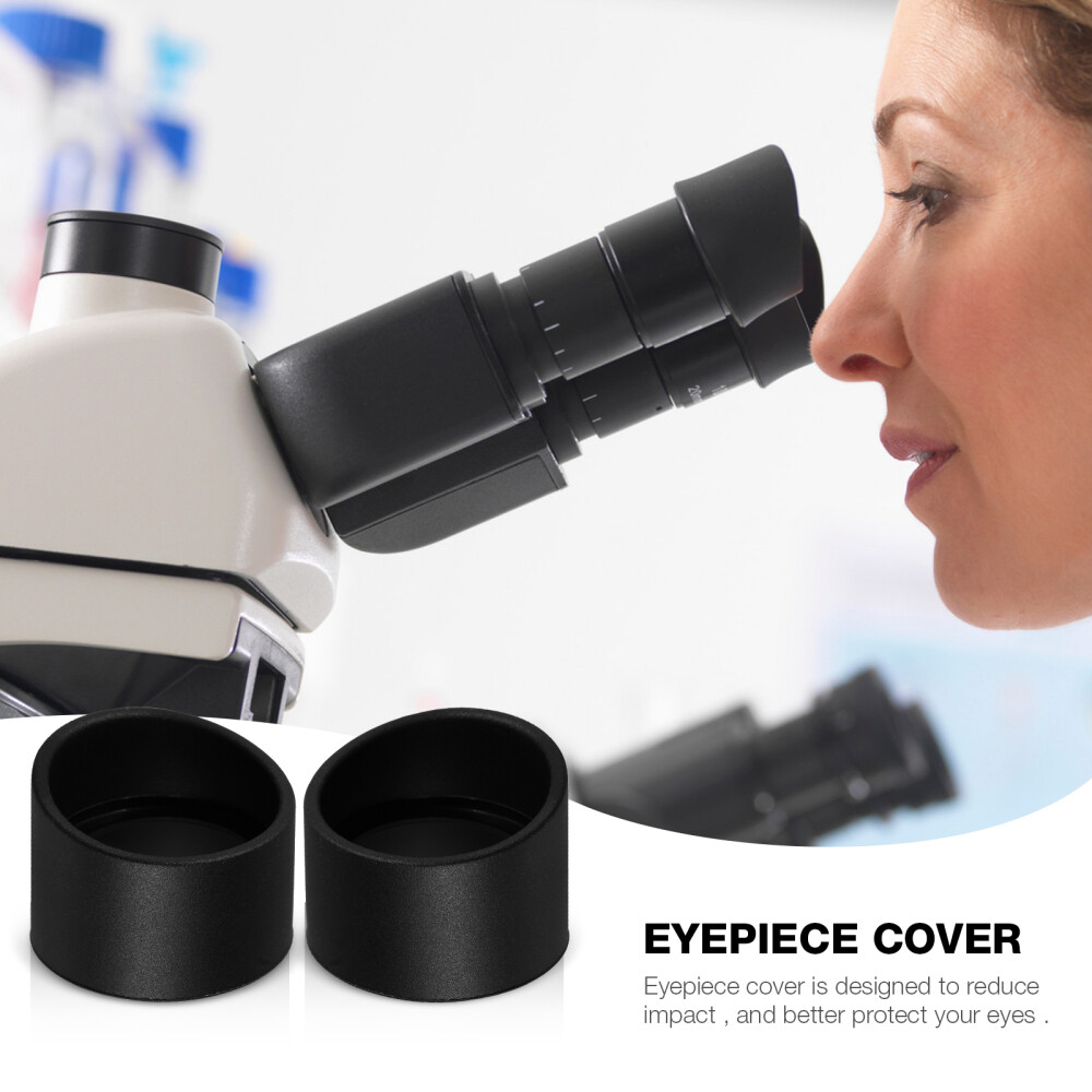 2Pcs Binocular Eye Cups Microscope Work Staff Eyepiece Cover Shield