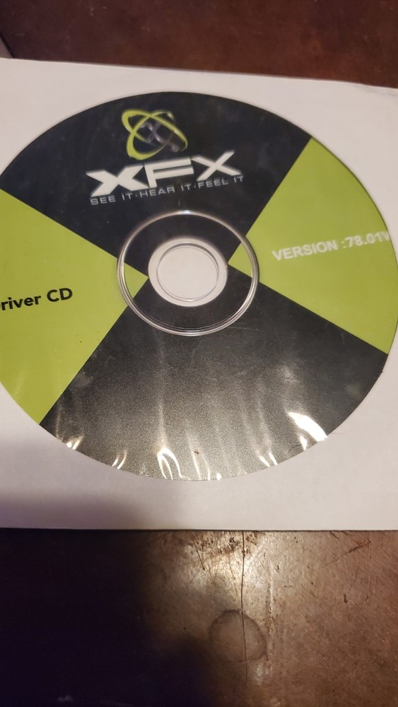 XFX Graphics Card Driver Version: 78.01w Driver CD