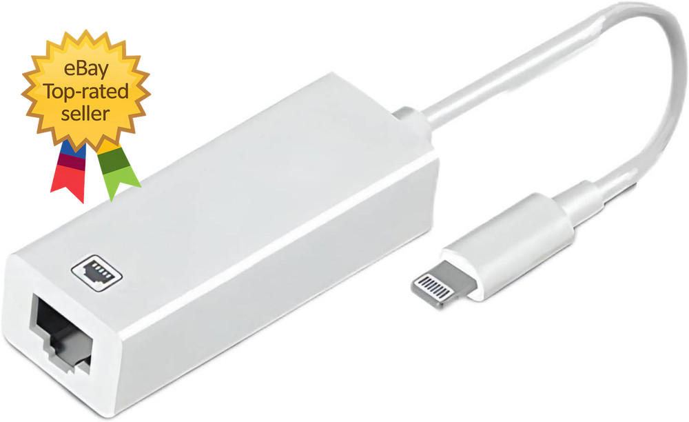 [Apple Mfi Certified] Lightning to Ethernet Adapter,Rj45 Ethernet LAN Network Ad