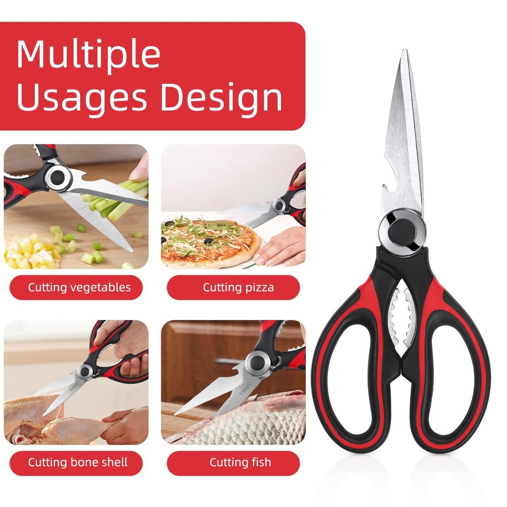 Kitchen Dishwasher Safe Cooking Scissors, Stainless Steel Multi-function
