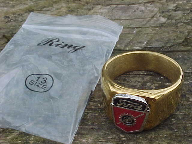 1950s 1960s FORD TRUCK LOGO GOLD CHROME RING #13 NOS HI- QUALITY CLASS