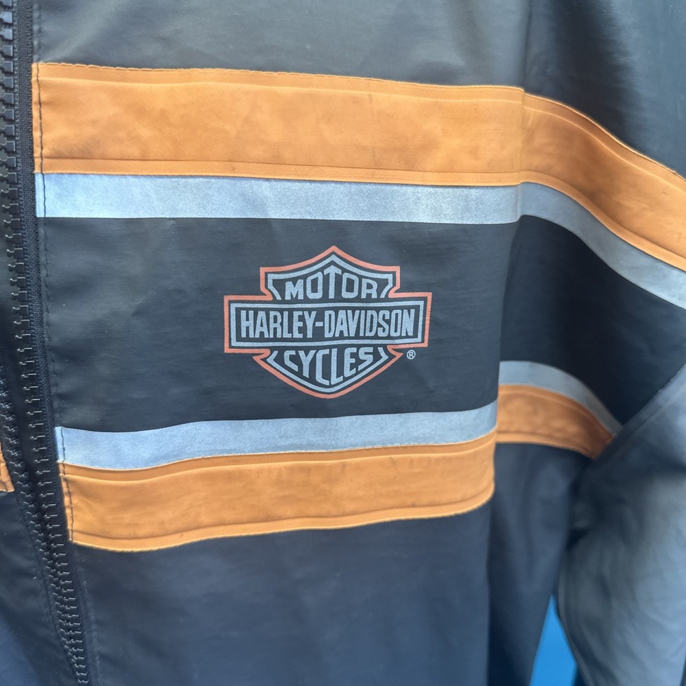 Genuine Harley-Davidson Reflective Rain Jacket Size Medium