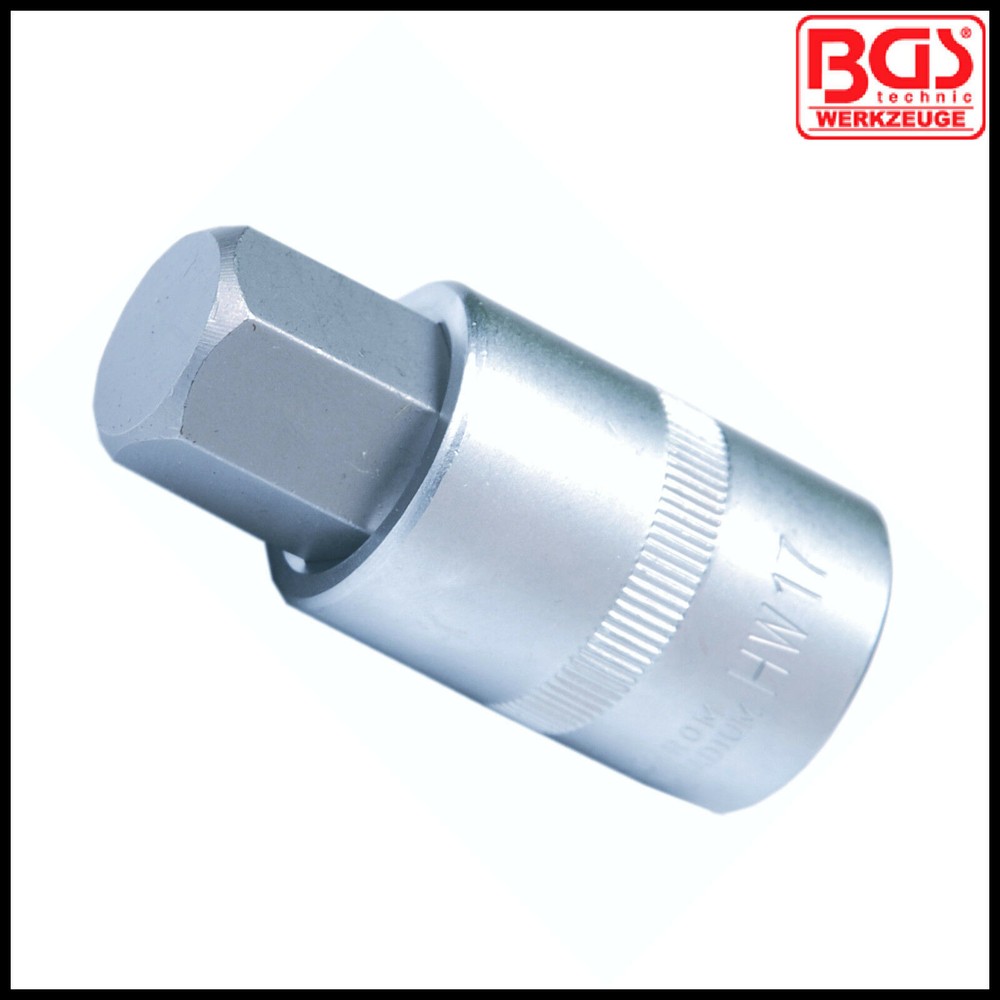 BGS - Allen Keys, Internal Hex - Bit Socket 1/2" Drive - 17- 26 mm - Multi List