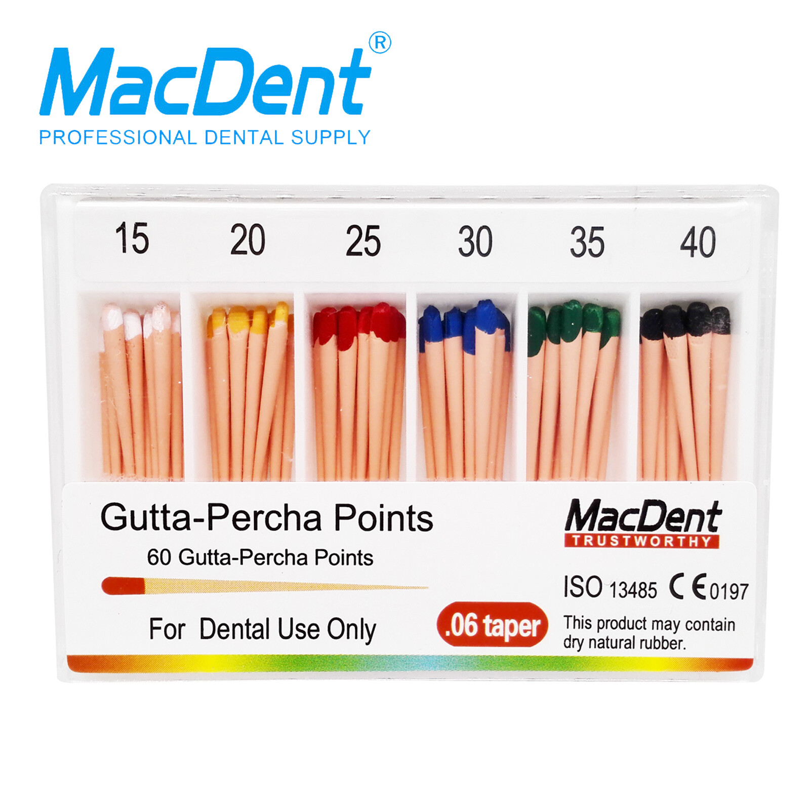 MacDent Dental Endodontic Gutta Percha Point & Absorbent Paper Obturation Points