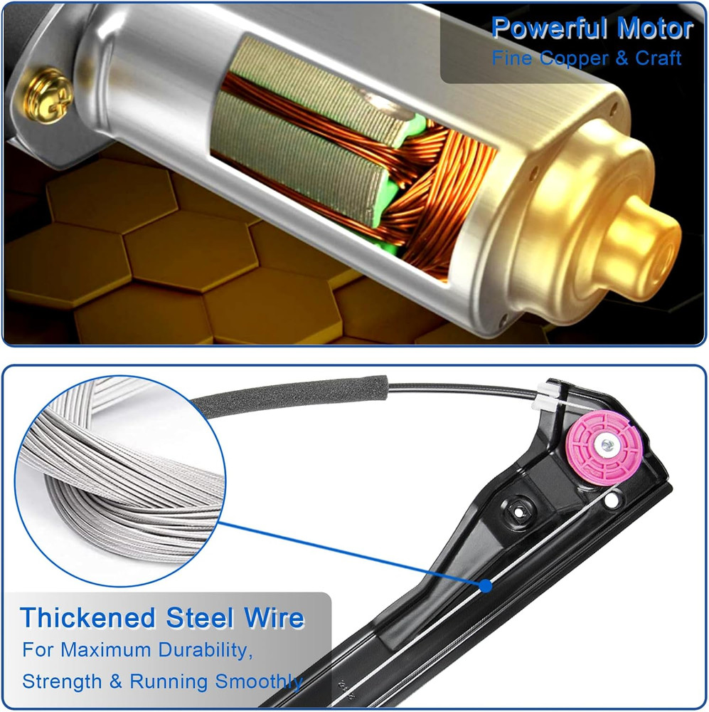 2011-2015 Volt Front Right Passenger Window Regulator–Compatible