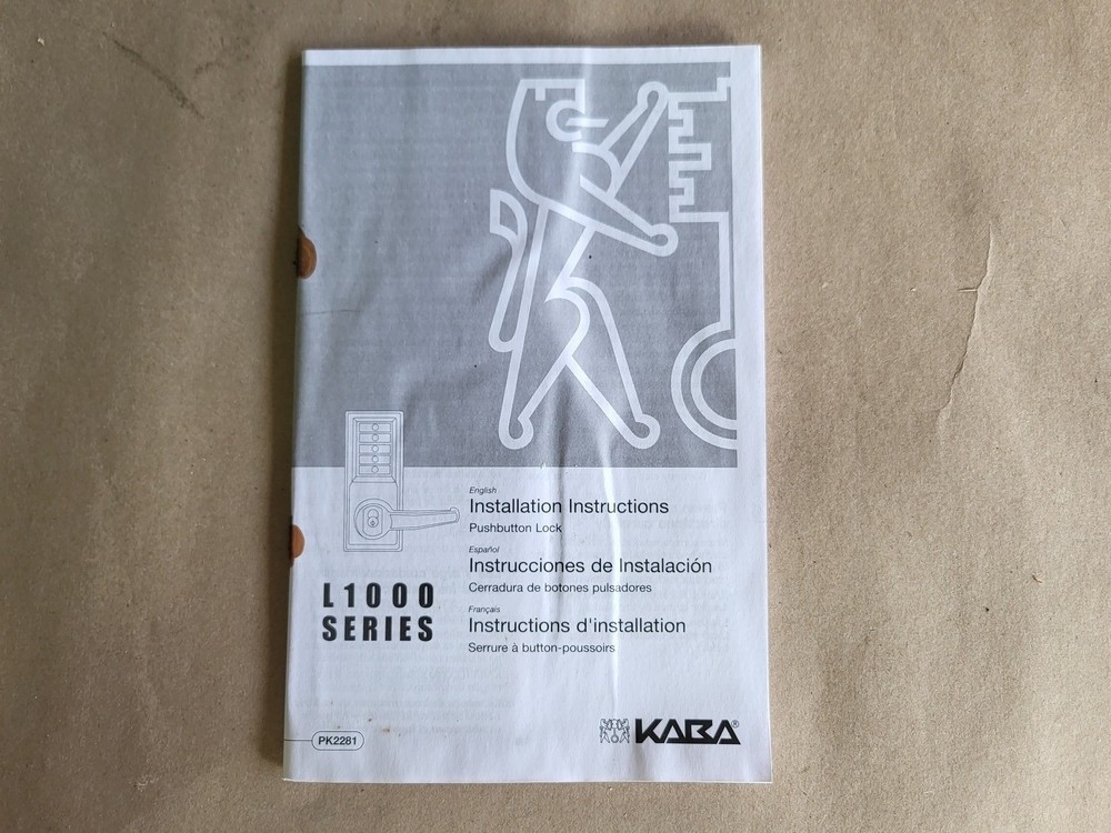 KABA Pushbutton Cylindrical Lock LL1021S-26D-41