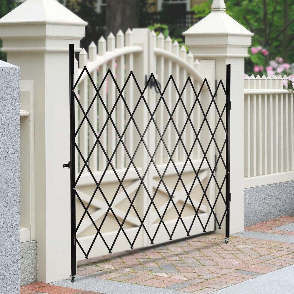 360° Rolling Barricade Gate Folding Security Gate Expanding Security Door 2.2*2m