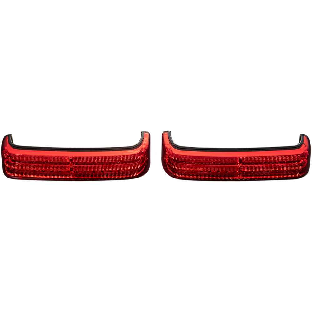 Custom Dynamics Saddlebag LED Lights - Sequential - Black/Red | PB-SBSEQ-BCM4BR