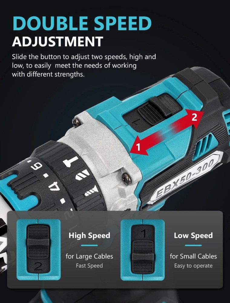 Battery Electric Cable Stripping Tool EXB50-300 Wire Quick Cutting Stripper