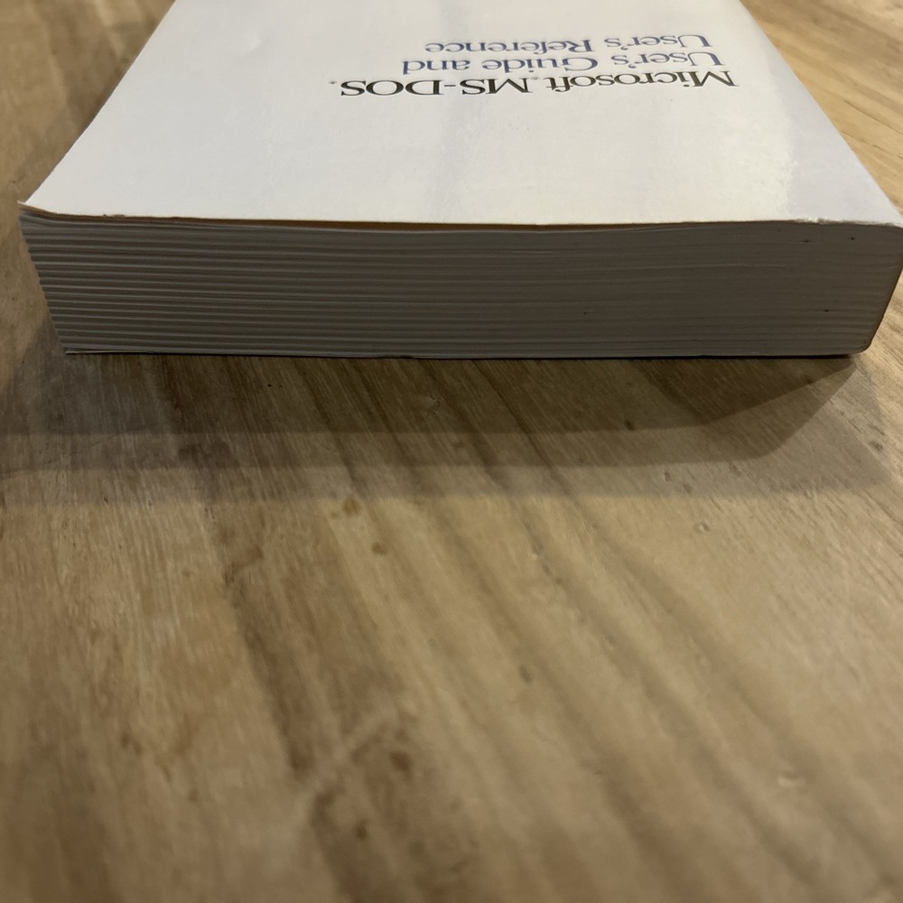 VINTAGE 1988 MICROSOFT MS-DOS USER'S GUIDE AND USER'S REFERENCE MANUAL NICE!