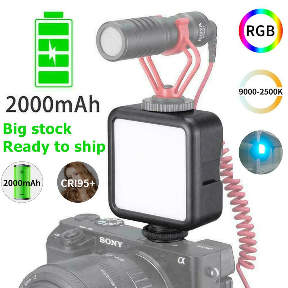 Ulanzi VL49 RGB Video Light Mini LED Camera Light 2000mAh Rechargable Fill Light