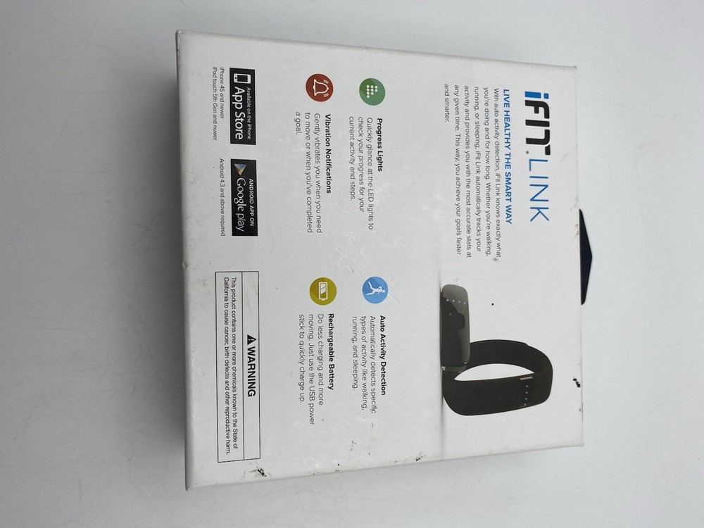 Wireless Activity Tracking iFit Link Wearable w/Convenient LED Display–IFLINK115