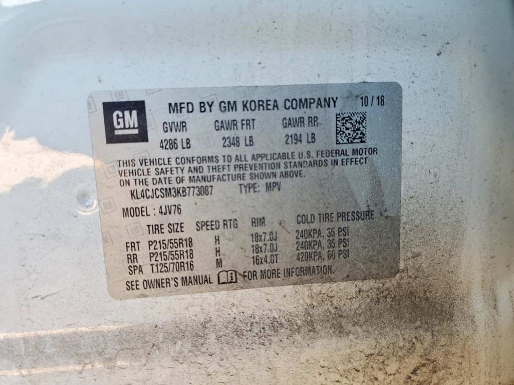 ENCORE 2019 Glove Box 4966962