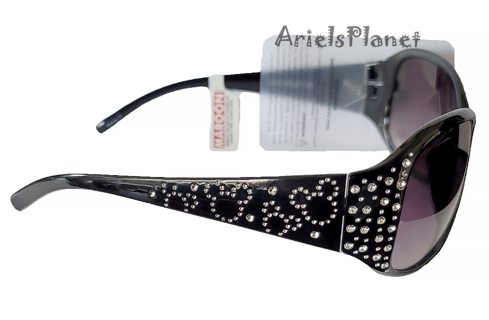 Disney Parks Mickey Mouse Icon Ears Rhinestones Adult Sunglasses - Black