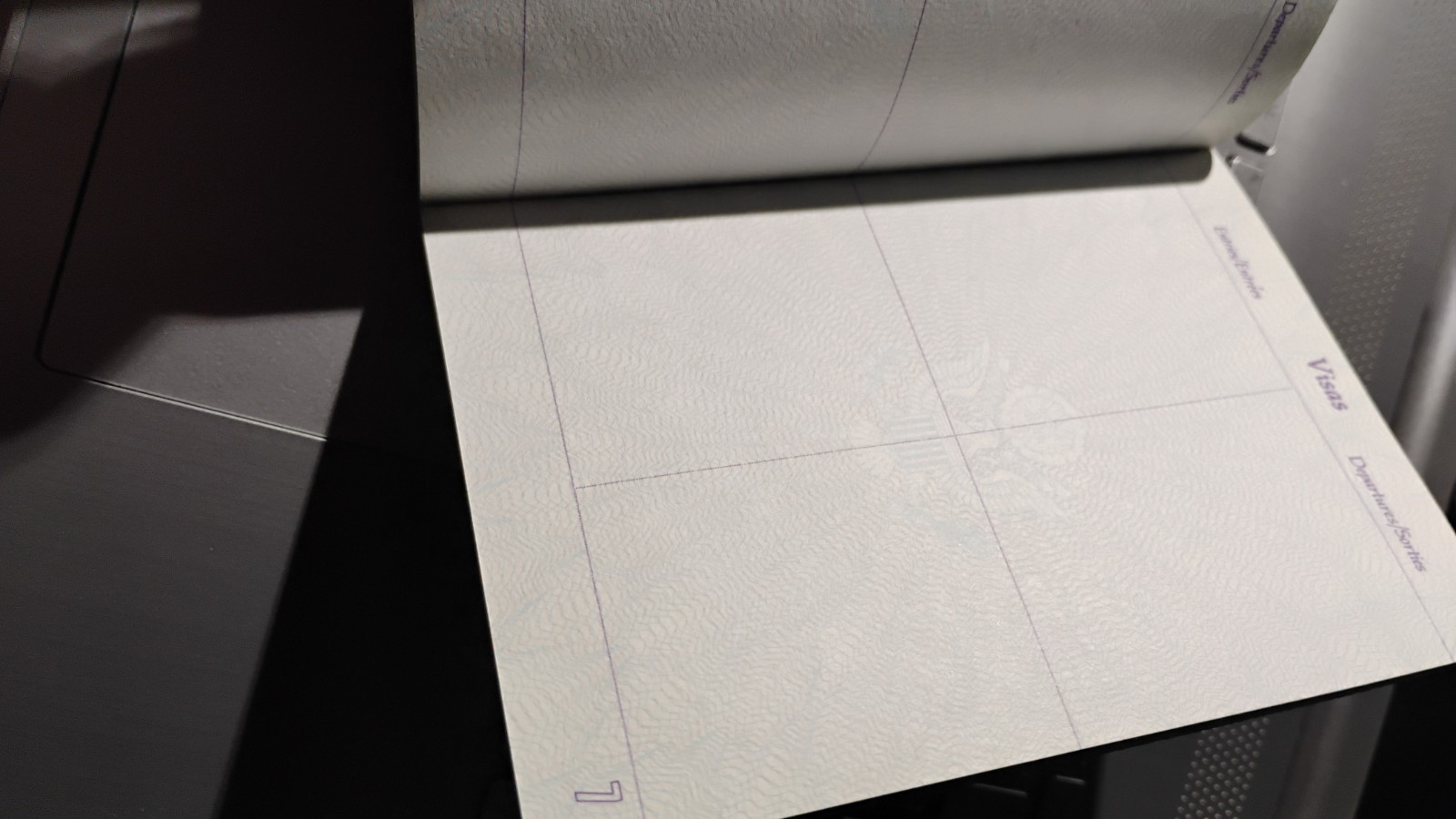 VINTAGE PASSPORT USA 1987 INK STAMPS