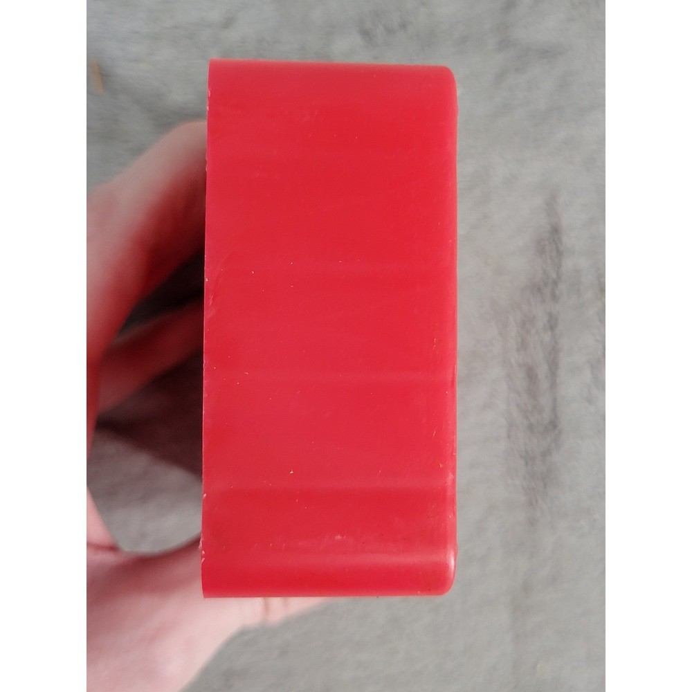 Red Plastic 50 Round Ammunition Storage Box Case with Grid Divider Tray