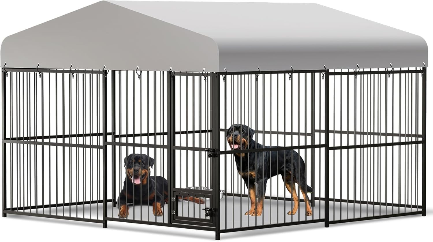 Heavy Duty Dog Kennel Pet Metal Playpen Large Animal Cage Outdoor 10x10x6FT
