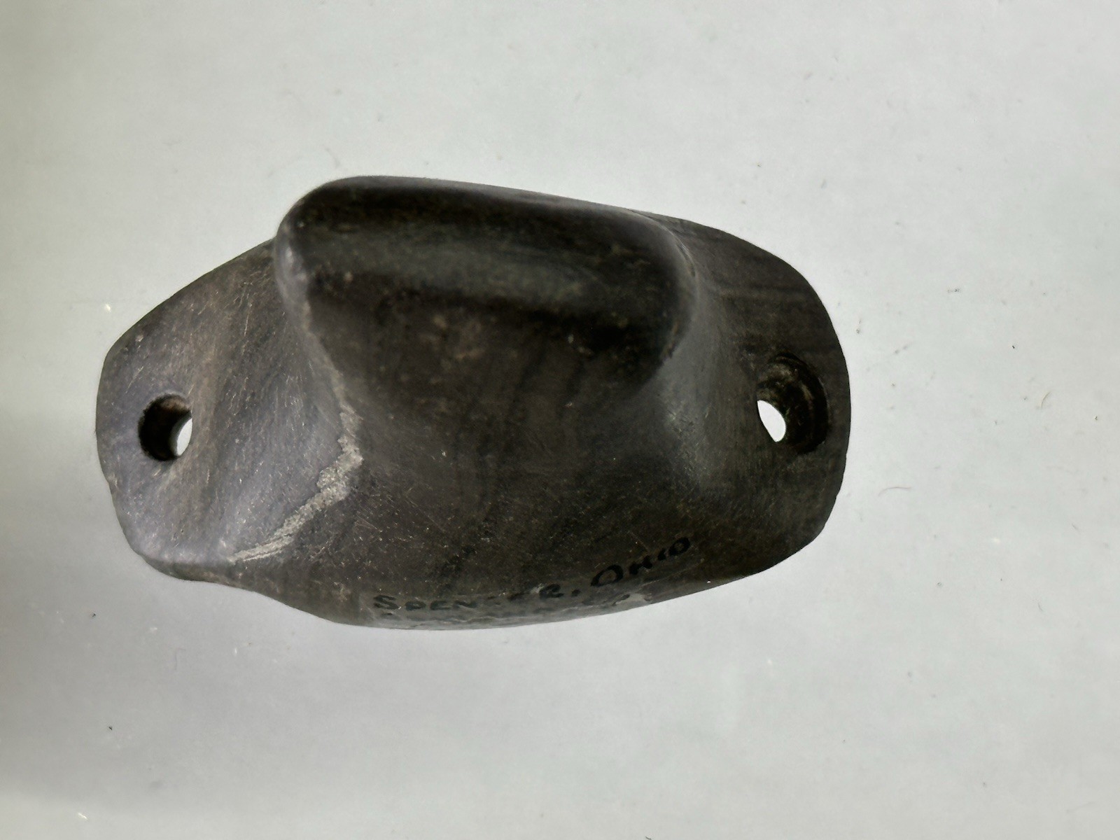 RARE AUTHENTIC BANDED SLATE BIRDSTONE FROM ASHLAND CO. OHIO, MOTLEY COA