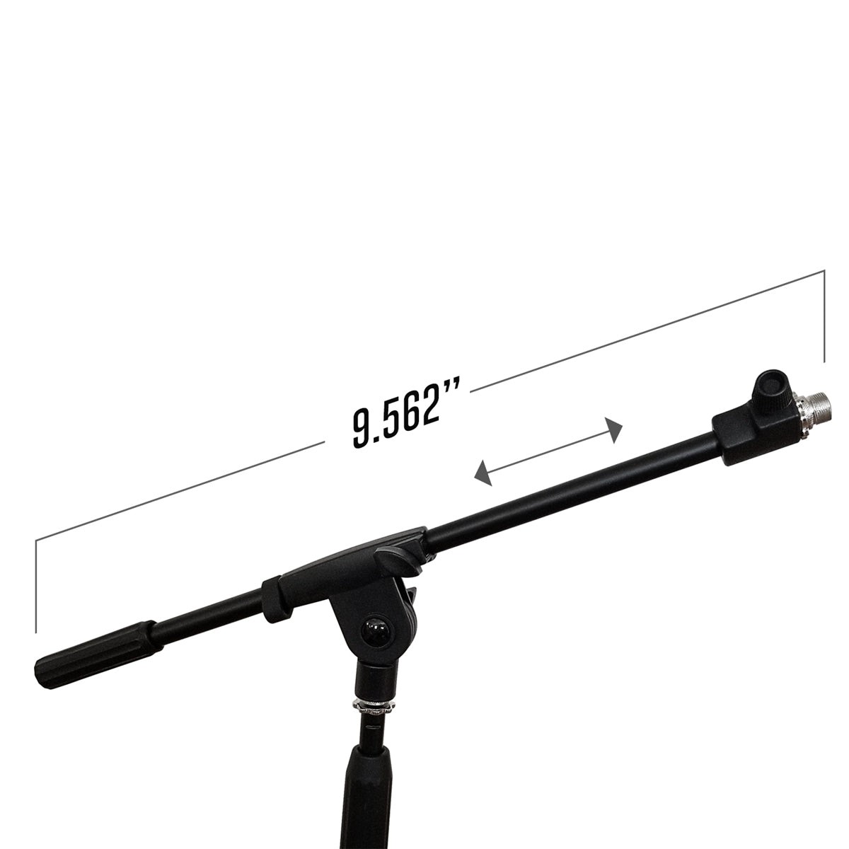AxcessAbles MS-101L Low Profile Microphone Stand with Boom (2-Pack) - Open Box