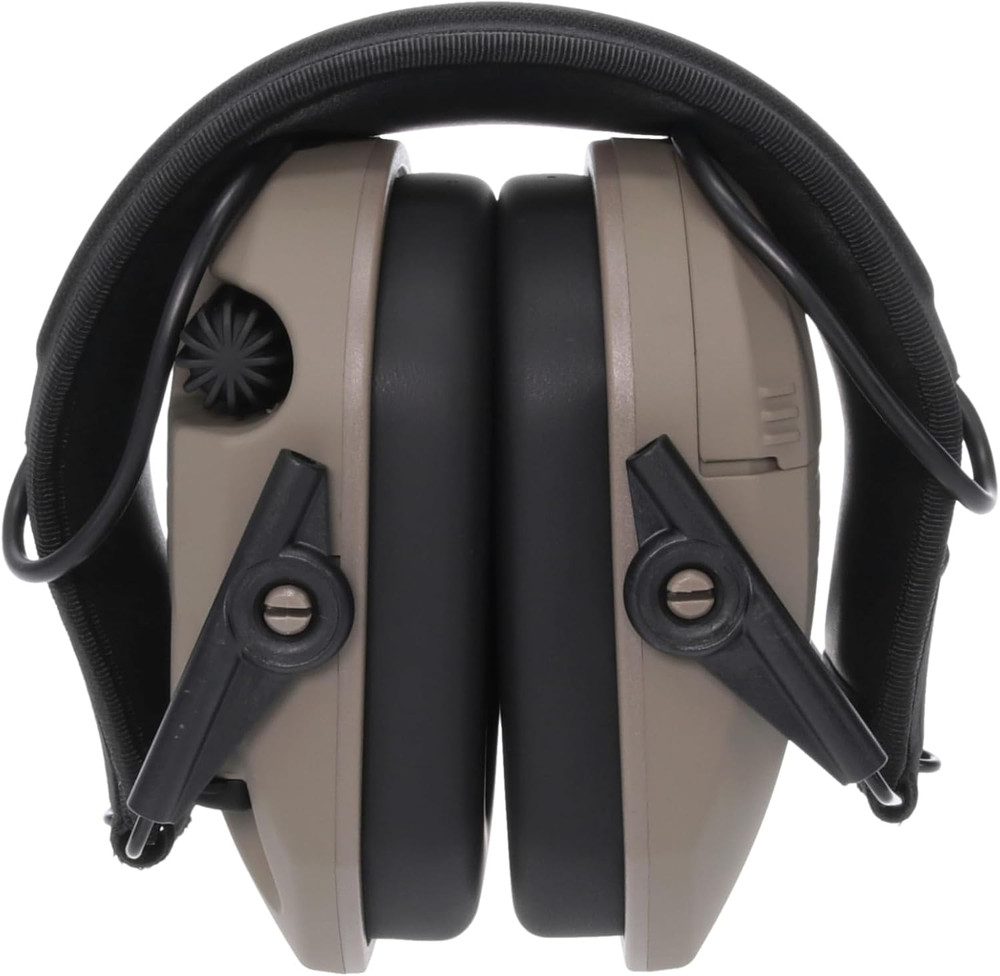 Slim Electronic Earmuffs Low Profile Adjustable Hearing Protection for Shooting