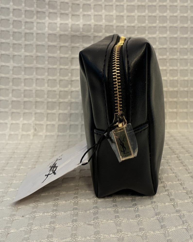 Yves Saint Laurent Beaute’ Cosmetic Travel Pouch, Black. New with Tag