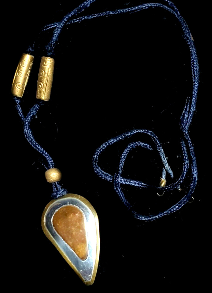 Brass, Copper Hand Crafted Pendant Necklace