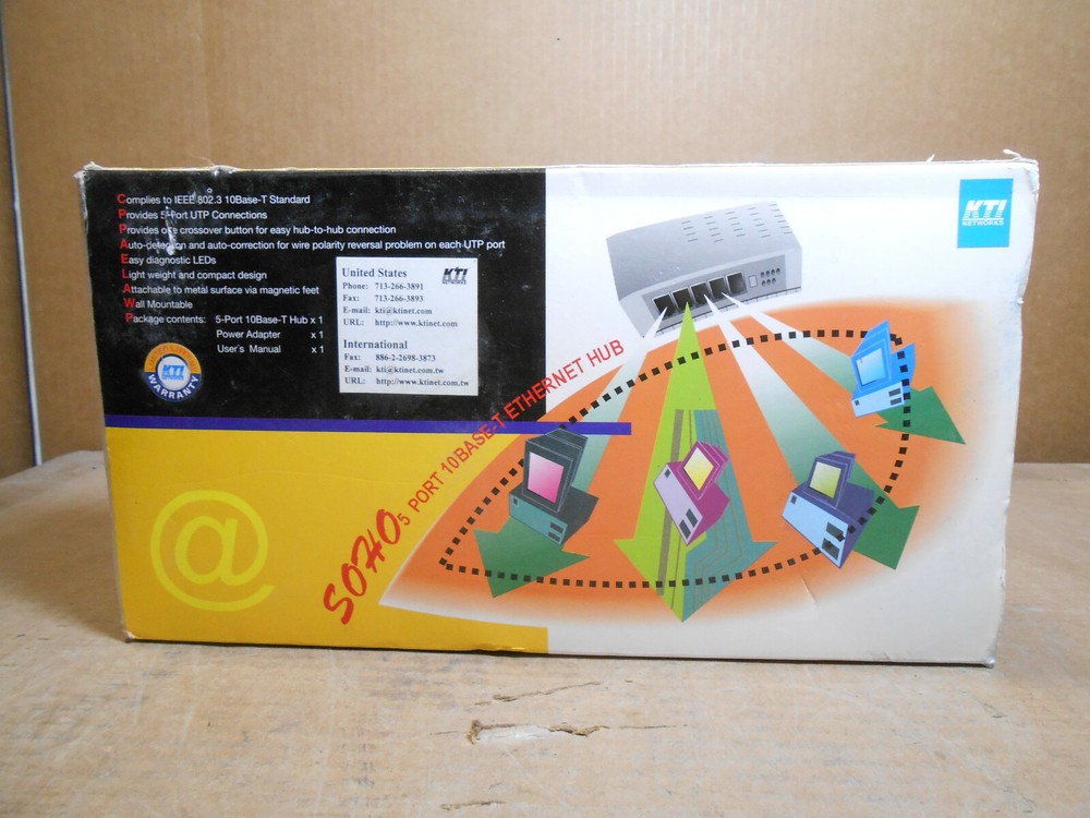 SOHO 5-PORT 10 BASE-T ETHERNET HUB