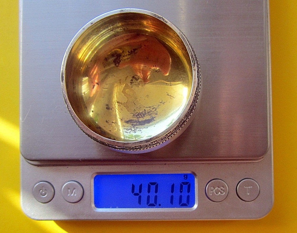 Russian Silver 875 Salt Cellar 40,10 gr (C96)