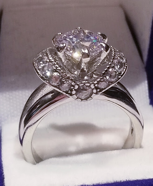 CLEARANCE SALE! 3.20 Ct LC Moissanite Solitaire Engagement Ring Stainless steel